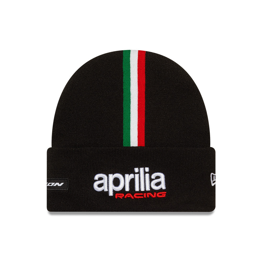 Aprilia Team 2025 Bred Manchet Beanie Voksne - Sort