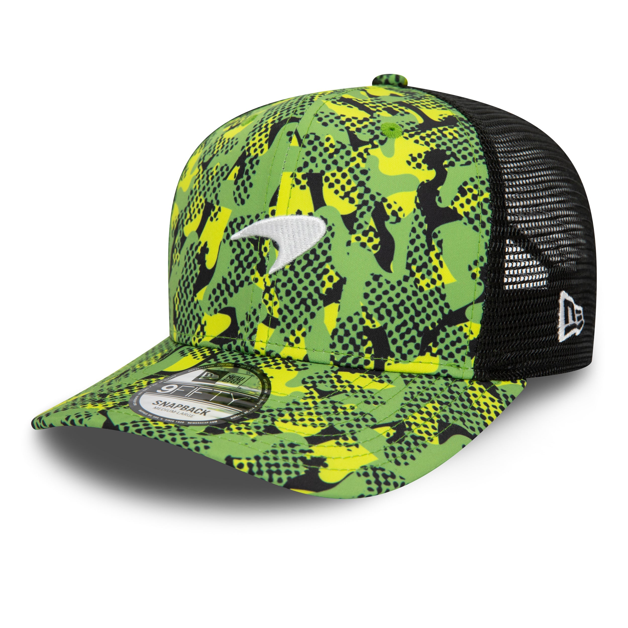 McLaren Racing F1 Camo 9Fifty Kasket Pre Curve Kasket Voksne - Flerfarvet