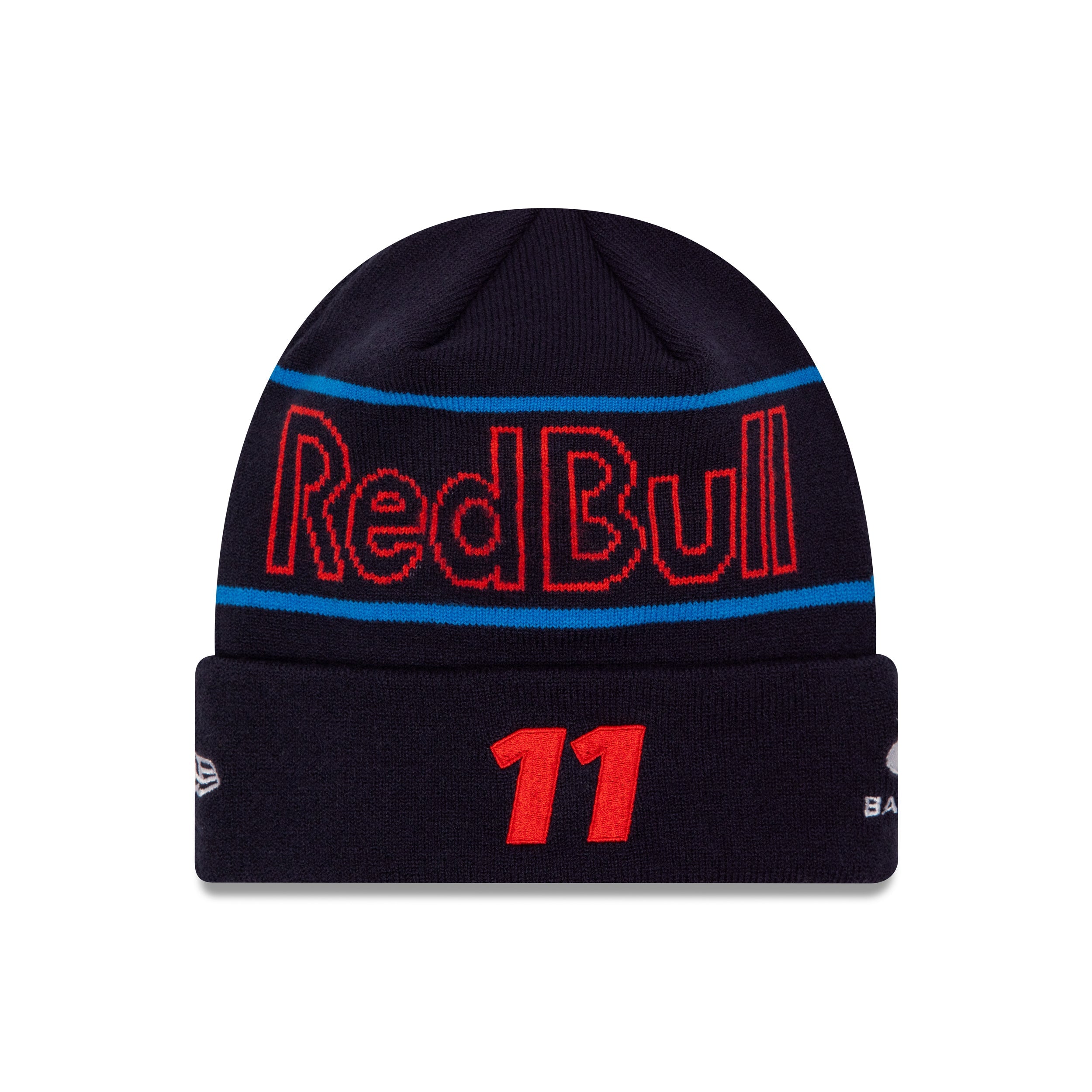 Red Bull Racing F1 Sergio Perez Team Cuff Beanie Voksne - Night Sky/Hot Red