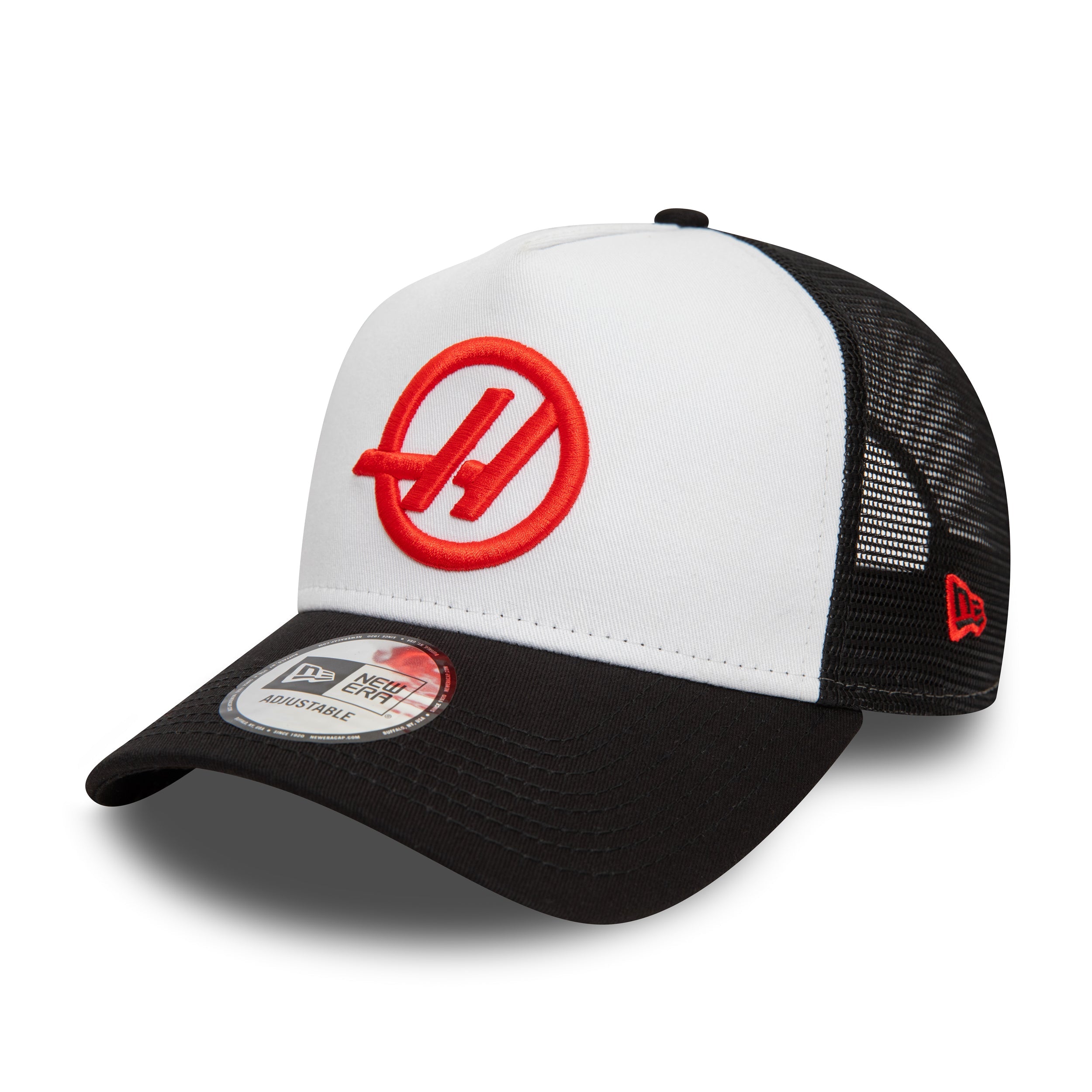 Haas F1 Trucker Kasket Voksne - Sort/Hvid