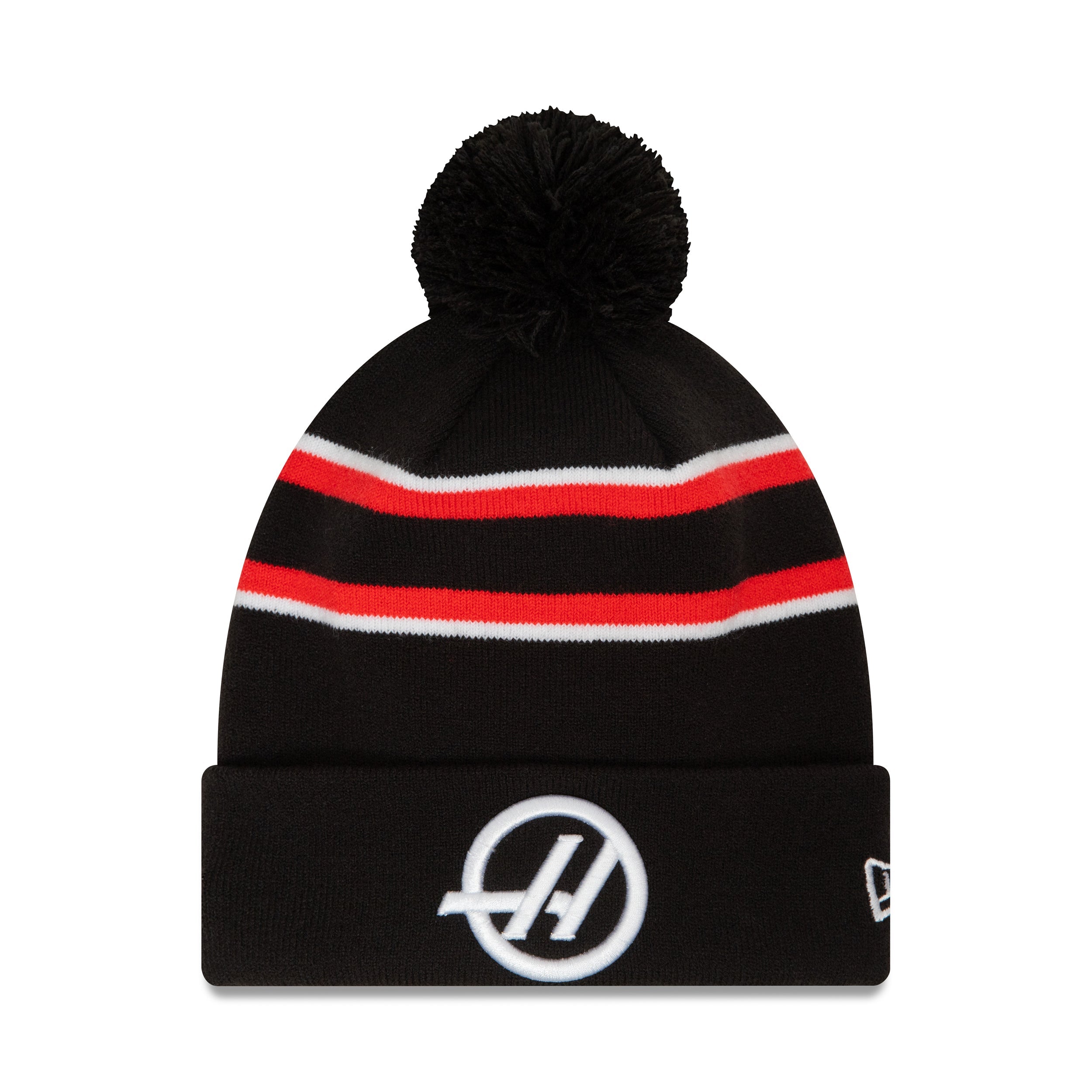 Haas F1 Team Cuff Beanie Voksne - Sort/Skarlagen