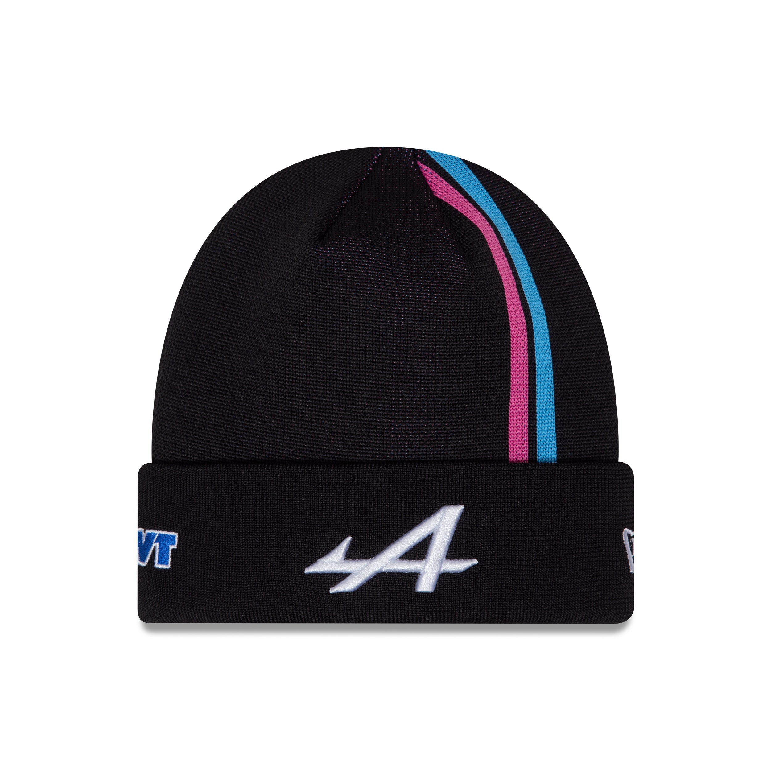 Alpine F1 Esteban Ocon Stribet Strik Hue Voksne - Sort