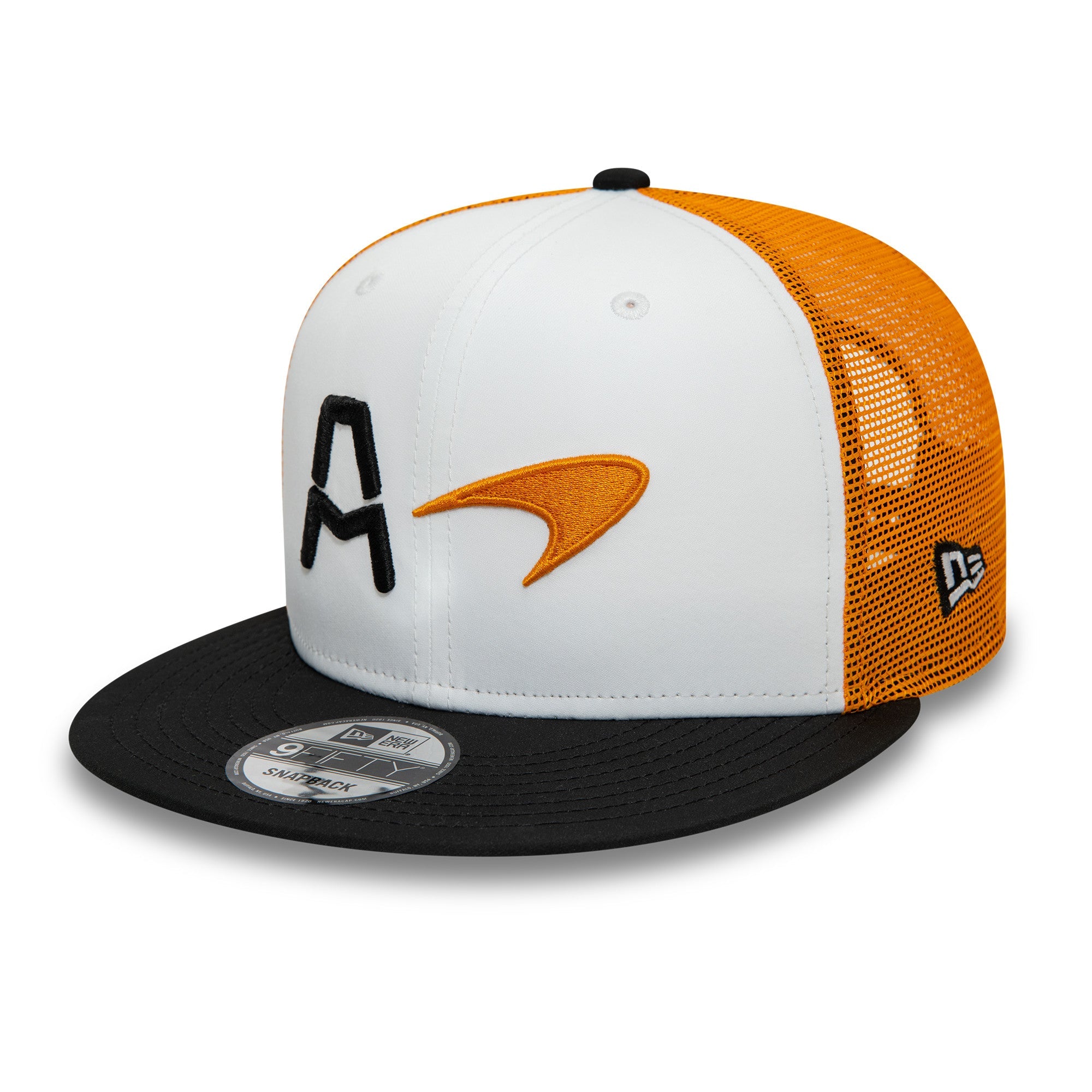 McLaren Racing F1 Essentials 9Fifty Kasket Voksne - Sort/Hvid/Papaya