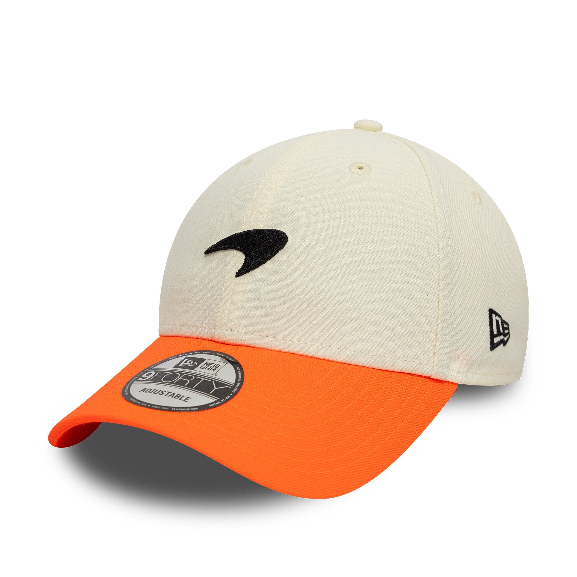 McLaren Racing F1 Contrast Visor 9Forty Kasket Voksne - Off White/Lys Orange