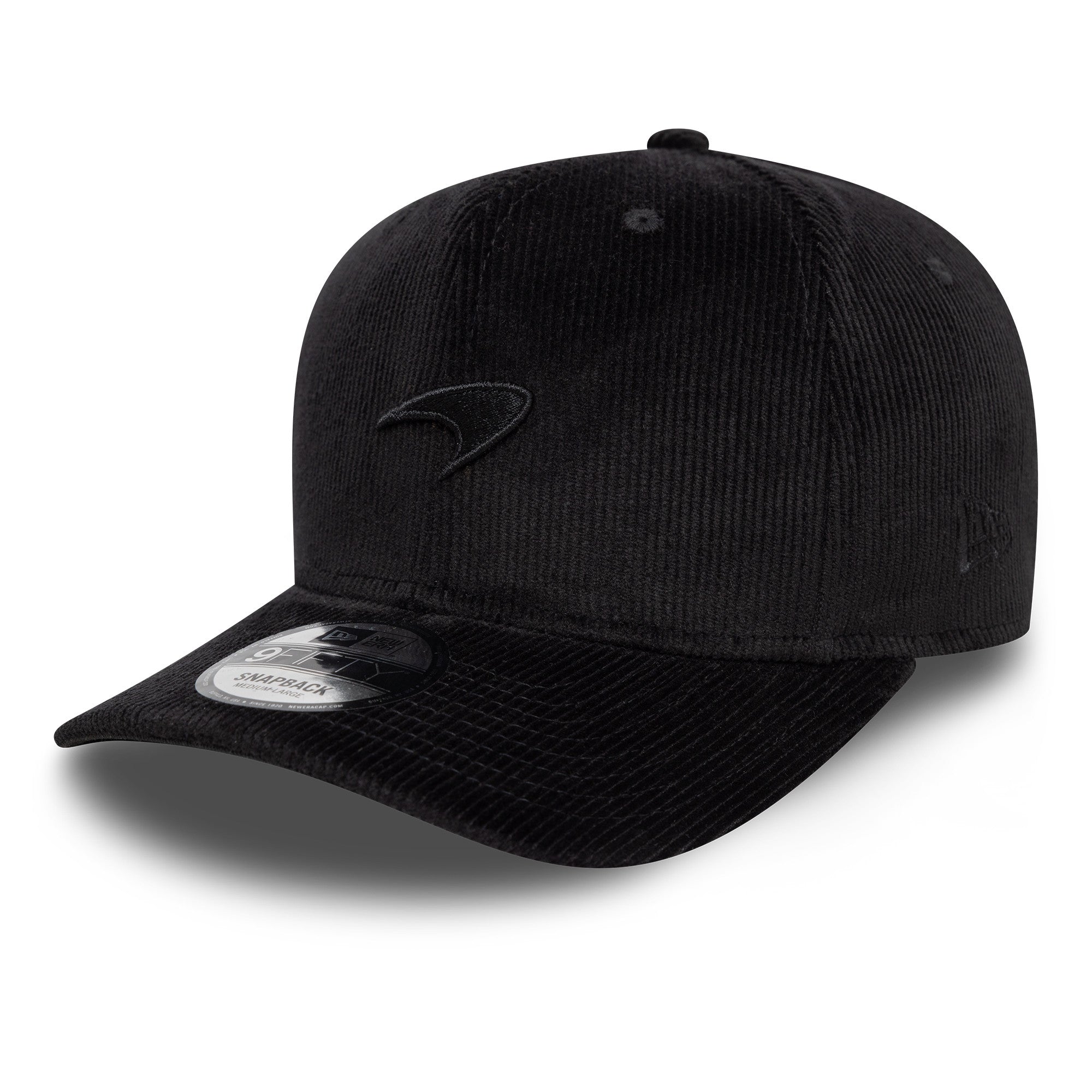 McLaren Racing F1 Cord 9Fifty Kasket Pre Curve Voksne - Sort