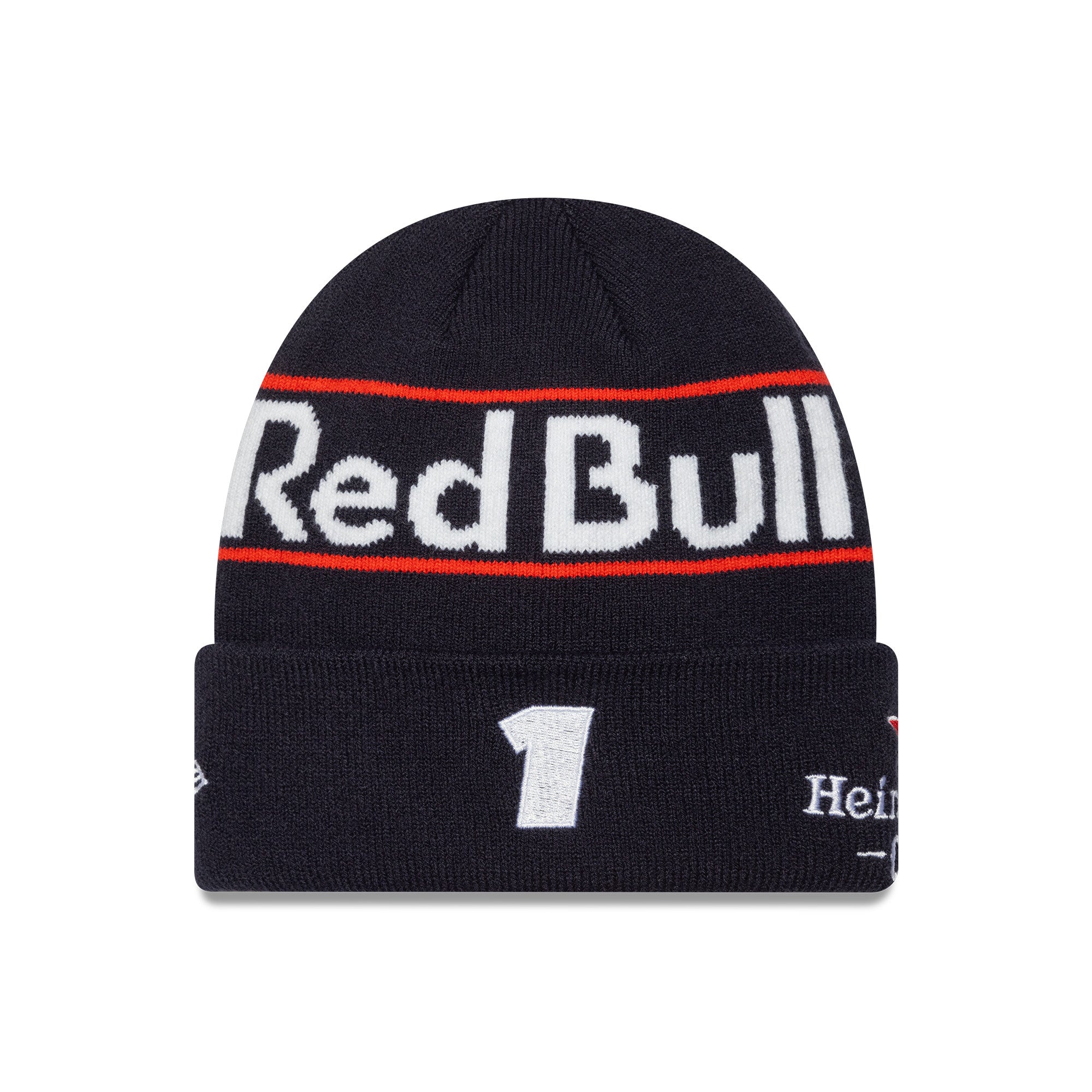 Red Bull Racing F1 Team 2025 Austin Max Verstappen Strikhue til Spædbørn - Nat Himmel/Hvid