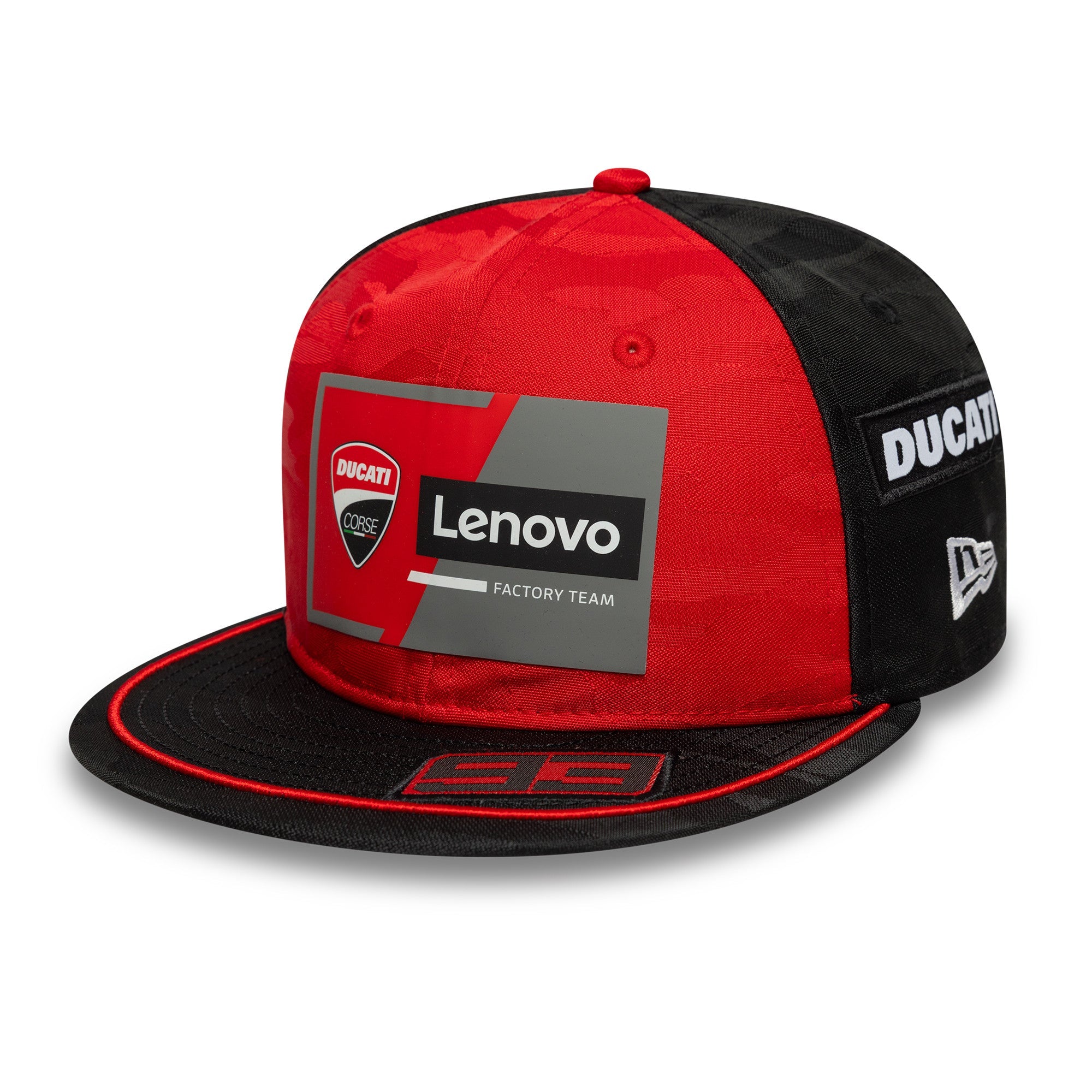 Ducati Moto GP Team 2025 Marc Marquez 9Fifty Kasket Flad Skærm Voksne - Sort