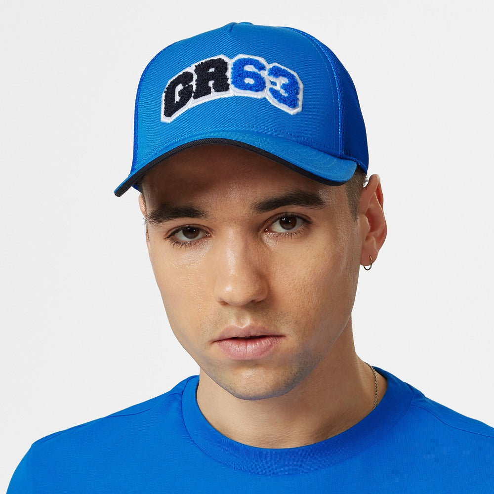 Mercedes AMG Petronas F1 George Russell Trucker Kasket Unisex - Blå