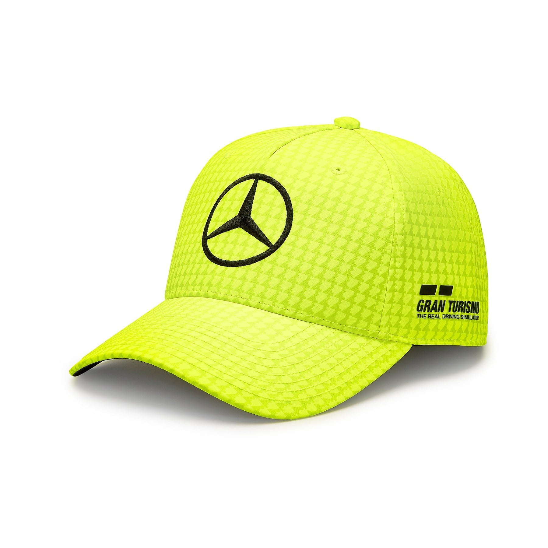 Mercedes AMG Petronas F1 2023 Team Lewis Hamilton Kasket Børn - Neon Gul