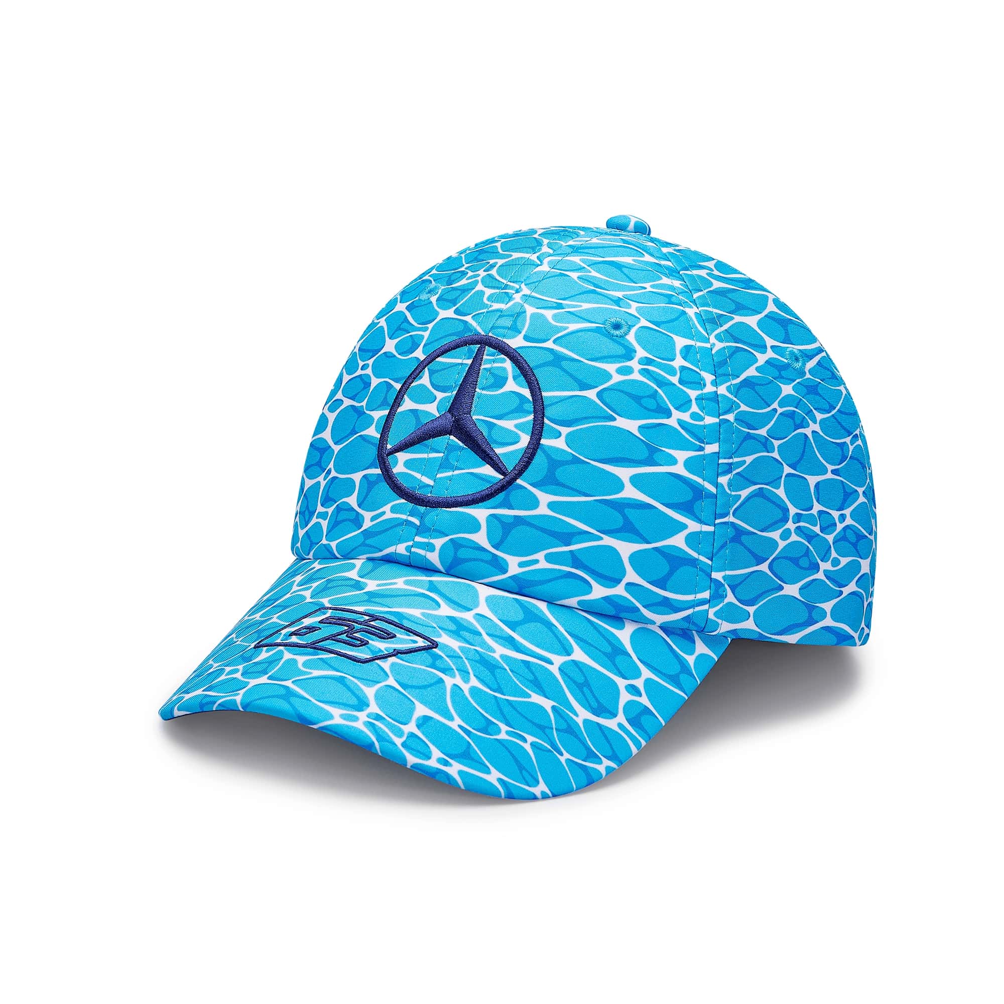 Mercedes AMG Petronas F1 2023 Team Special Edition George Russell Kasket Ingen Dykning Voksne - Blå