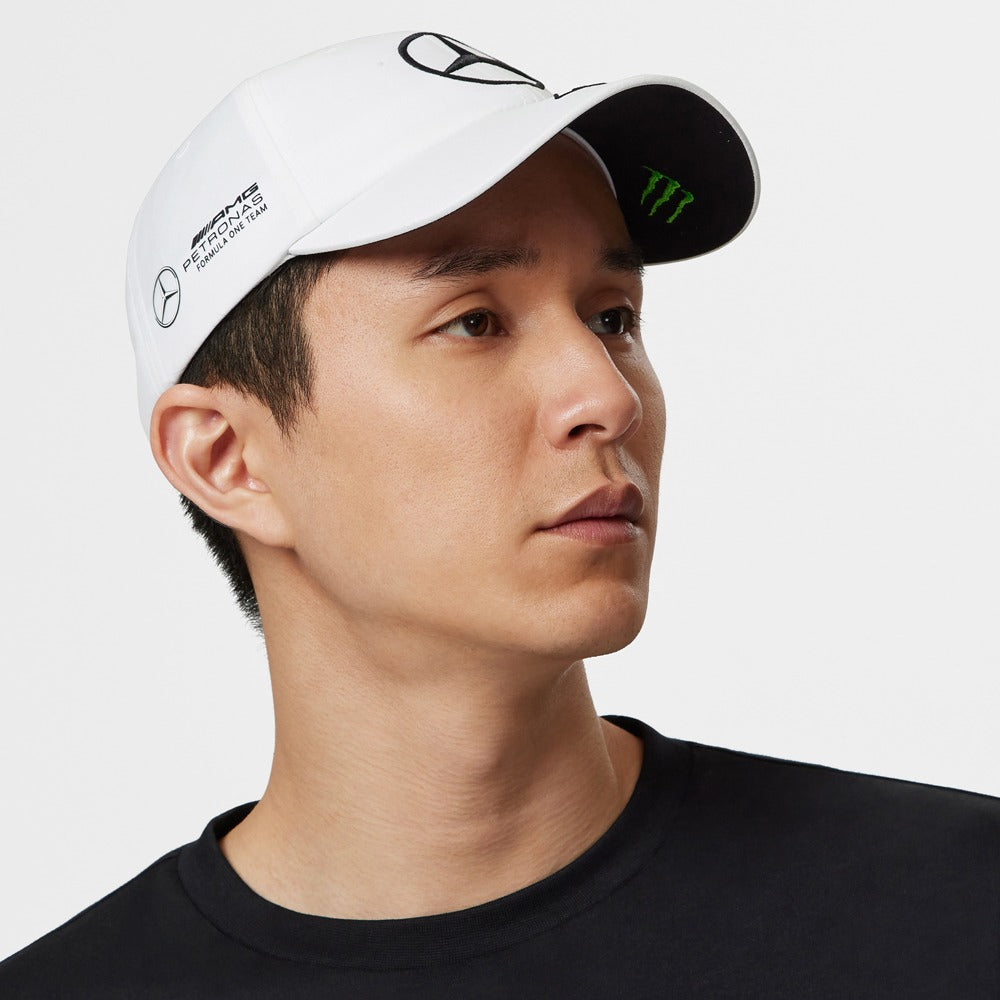 Mercedes AMG Petronas F1 2023 Team George Russell Kører Dad Cap Unisex - Hvid