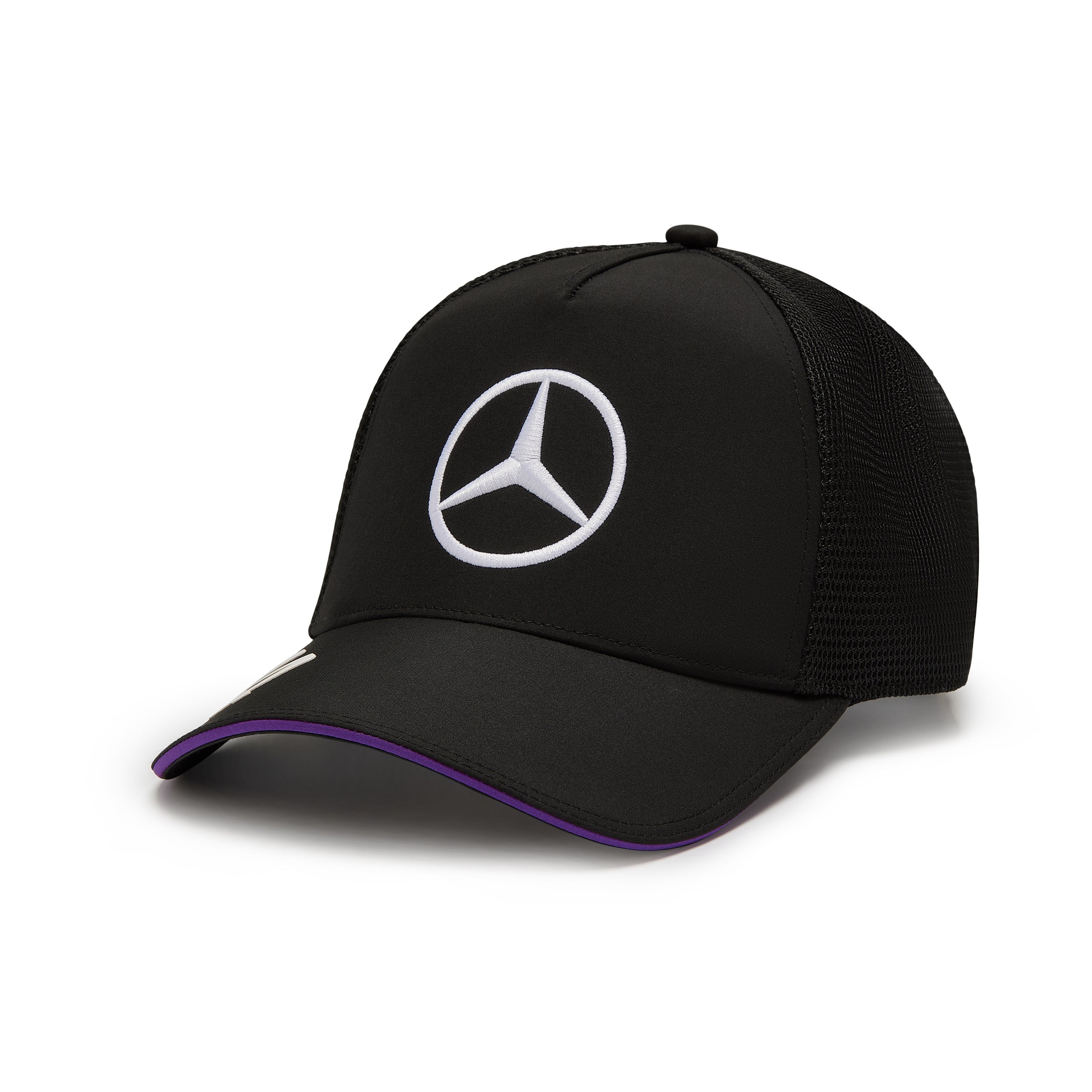 Mercedes AMG Petronas F1 Team 2024 Lewis Hamilton Trucker Cap Unisex - Sort