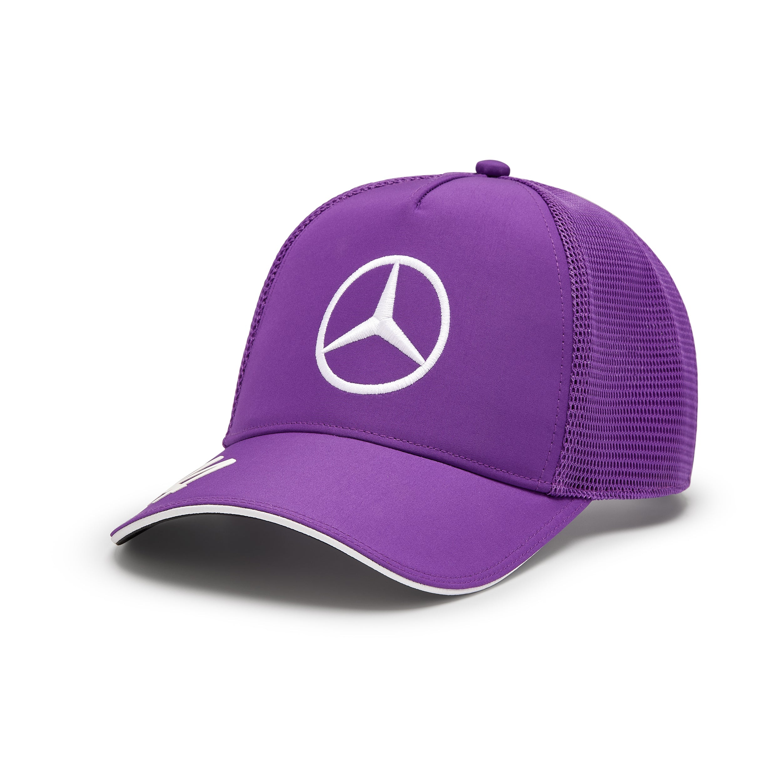Mercedes AMG Petronas F1 Team 2024 Lewis Hamilton Trucker Cap Unisex - Lilla