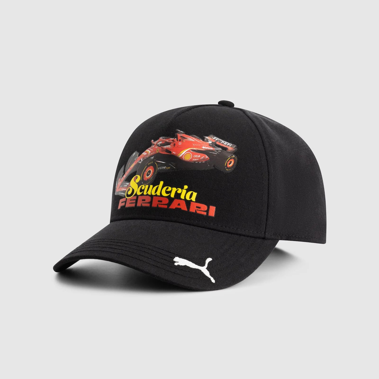 Scuderia Ferrari F1 Grafisk Bil Kasket Voksne - Sort