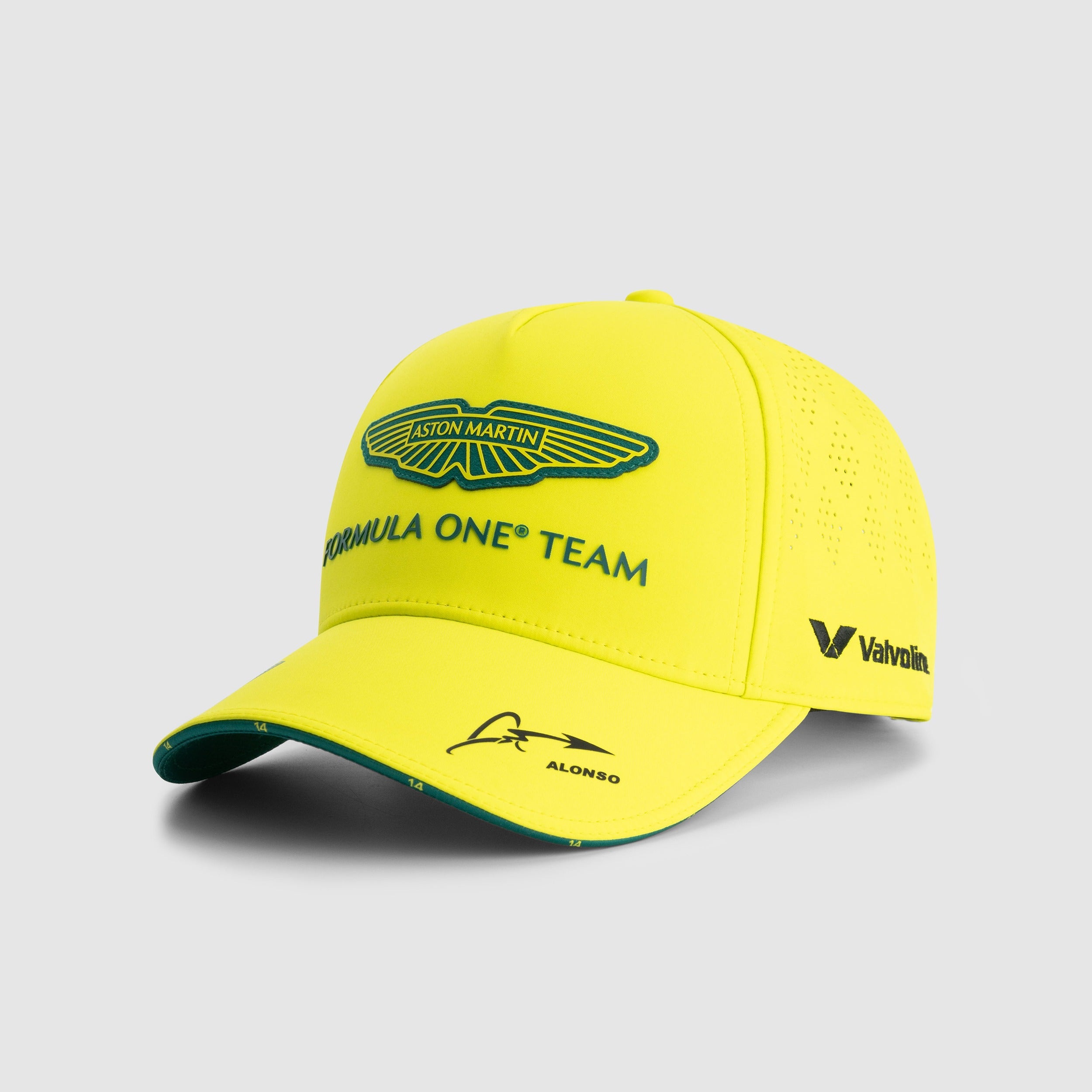 Aston Martin F1 Team 2025 Alonso Kasket Voksne - Lime