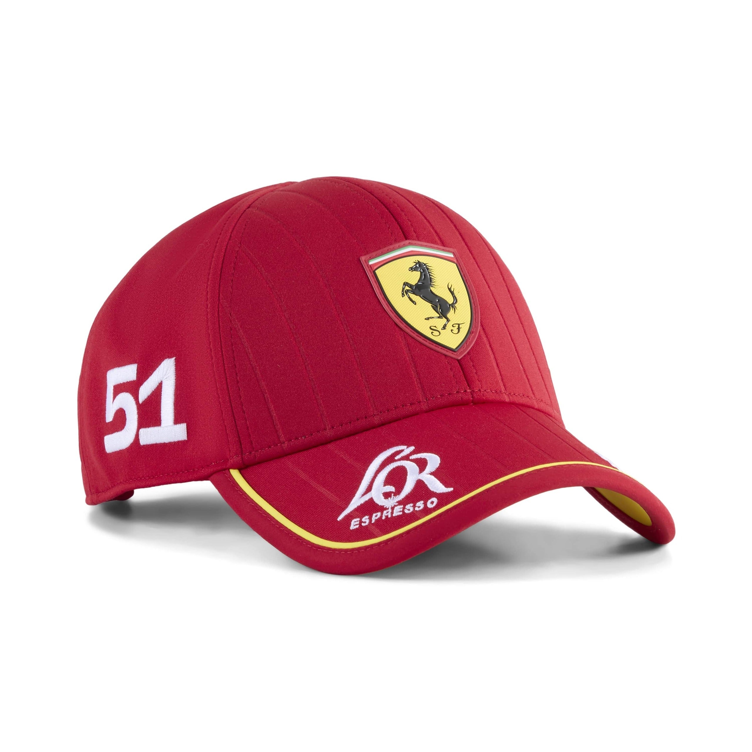 Scuderia Ferrari Le Mans 24 Timer 2025 Nr. 51 Baseball Cap Voksne - Mørk Kirsebær