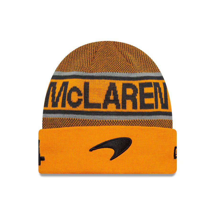 McLaren Racing F1 Team 2025 Lando Norris Cuff Beanie Voksne - Papaya